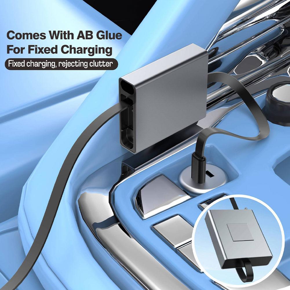 For Arrival Telescopic USB Cable Type C 66W PD 4 In 1 Data Cable Fast Charging Retractable For IPhone Samsung Mobile IPad Laptop