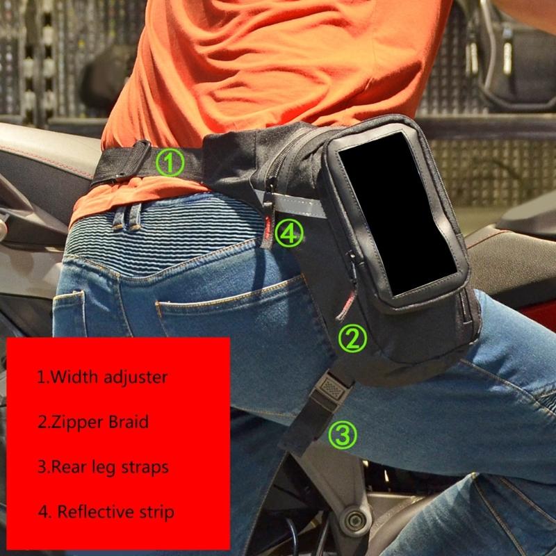 Men Drop Leg Pouch Tools Bags Waterproof Leg Bag Fanny Pack Thigh Bags Bike Cycling Hip Bag Portable Waist Packs