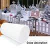 Artificial Cotton Christmas Snow Blanket Decoratiive DIY Fake Snow Carpet Reusable Simulation Christmas Snow Roll Mat