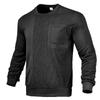 Round Neck Sweatshirt for Men 2025 Autumn New Loose Solid Color Knitted Long-sleeved Versatile Pullover