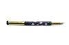 Kiyoteru Handcrafted Porcelain Fountain Pen Cherry Blossom Blue Star with Converter