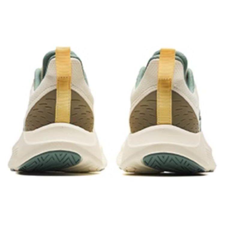 Anta Comfortable Cushioning Abrasion Resistant Cushioning, Wear Resistant Low Top Running Shoes Men's Ecru 912425576-1