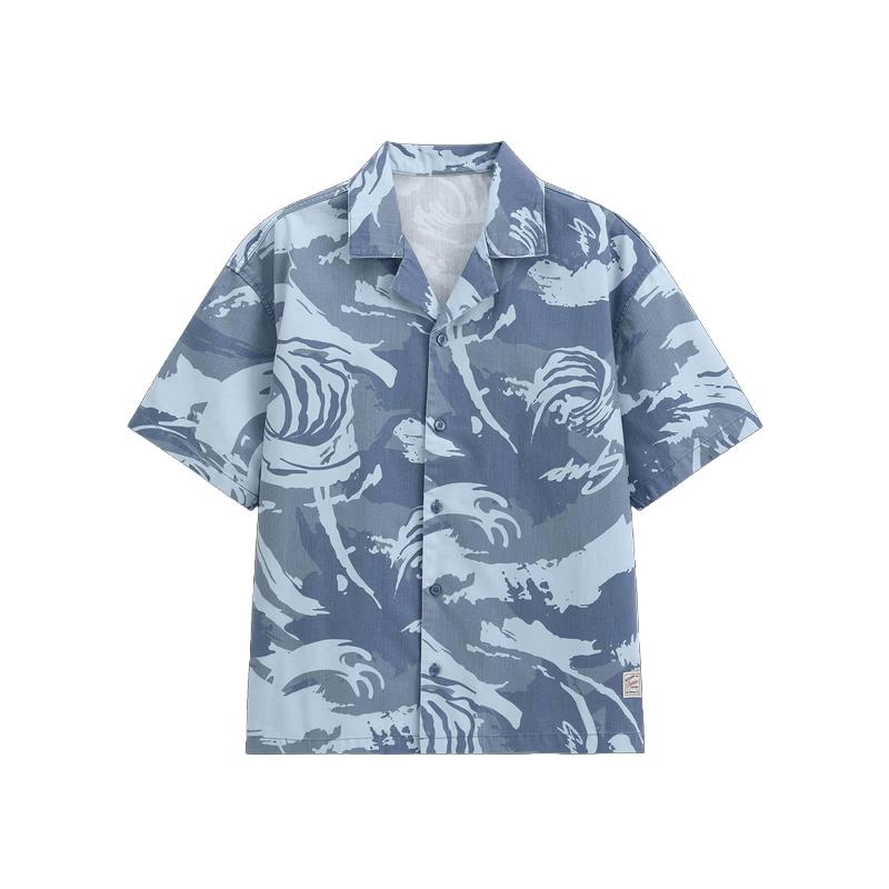 

GAP Men s Street Print Loose Short Sleeve Shirt 175/96A