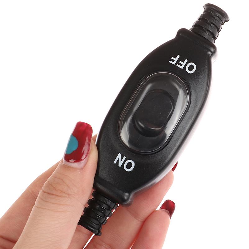 3A 250V Impermeabil Întrerupător în linie Întrerupător cu cablu Fir rotund Contact argintiu dublu