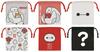 Skater Lunch Drawstring 6 Blind Wide x 17cm Made in Disney Baymax Bags, Medium, 6-Pack, Designs, Box, 15.5cm High, Japan, KBB21B-A