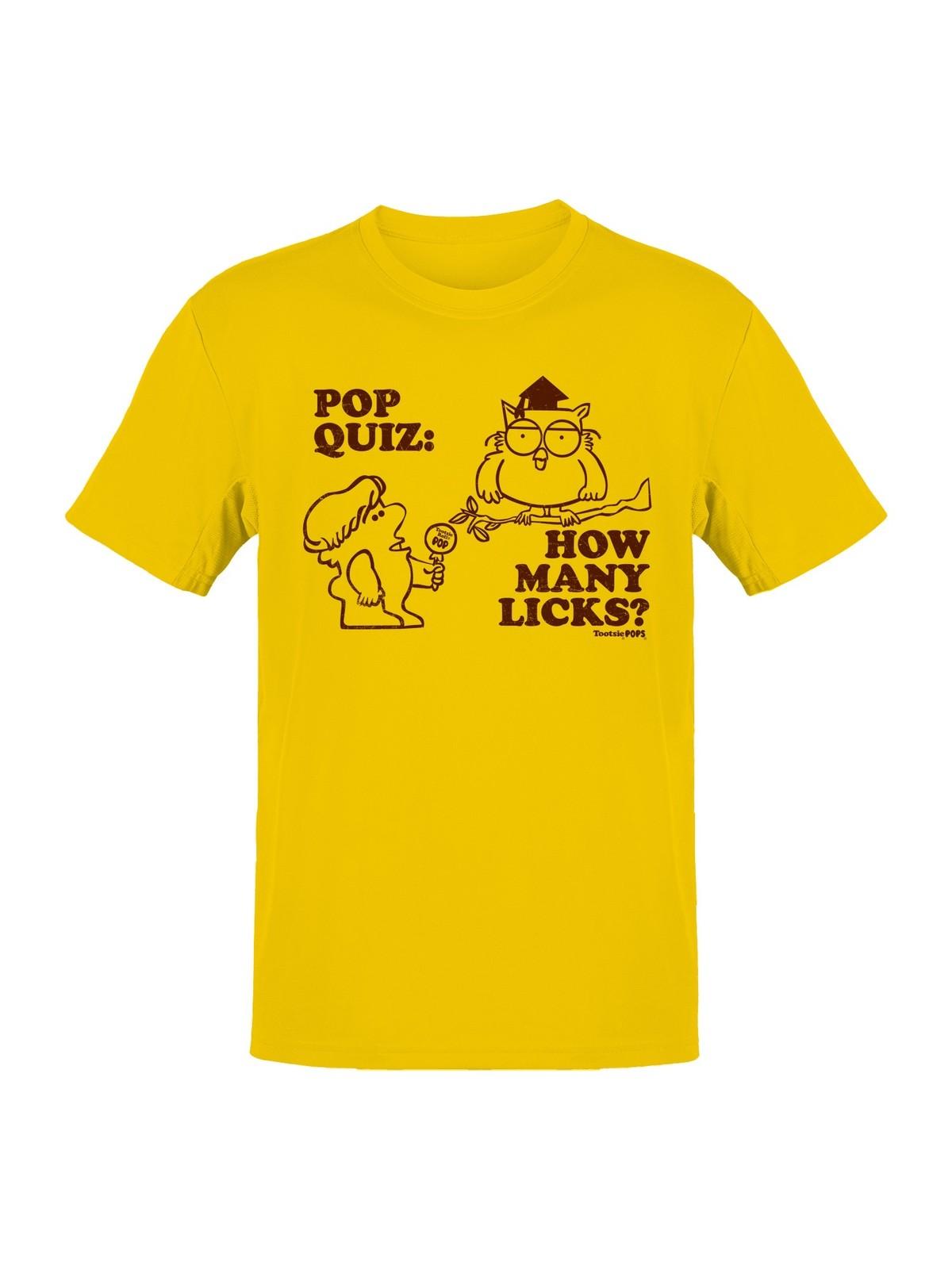 Officially Licensed Tootsie Roll Classic Quiz Mens T-shirt S