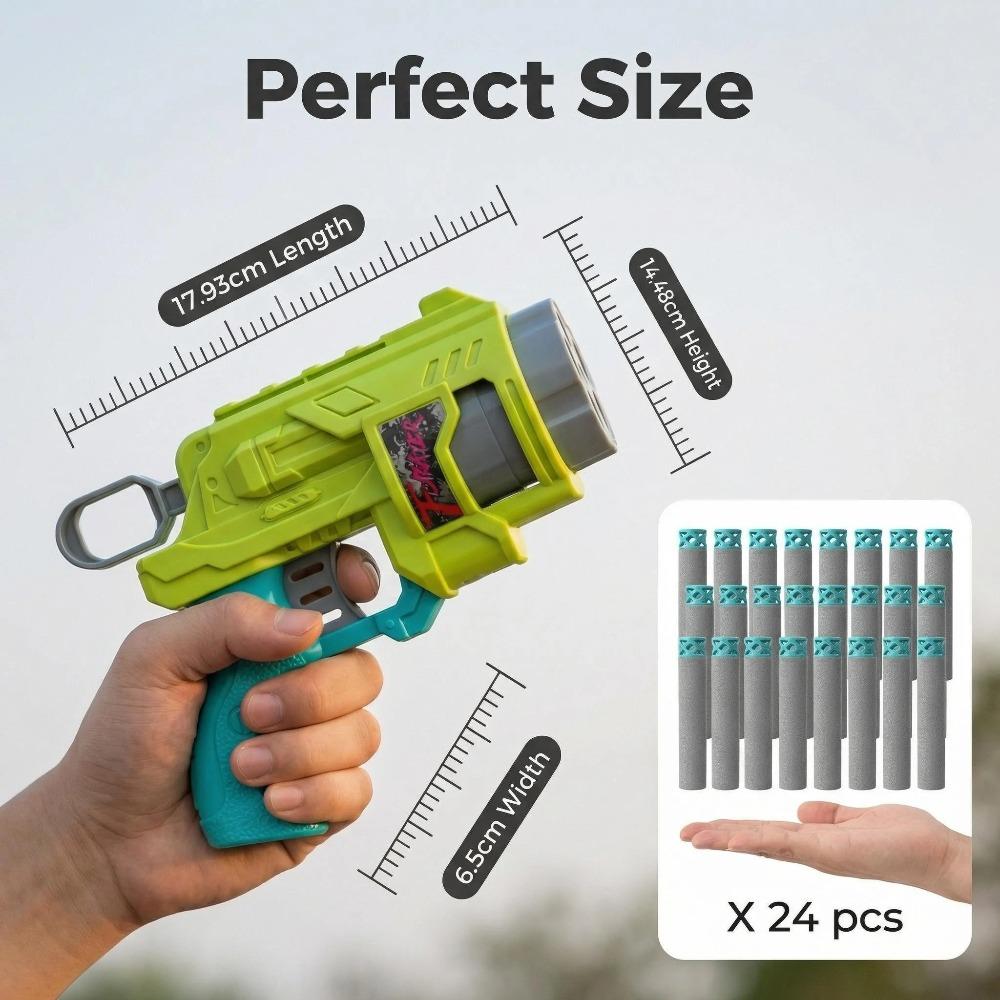 New Outdoor Kids Soft Bullet Blaster Manual Foam Dart Launcher Battle Toy Gun with Safe Ammo Multi-Color Options for Children's