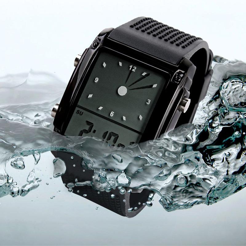 Multifunctional fashion electronic watch, creative multifunctional outdoor sports led watch student couple watch