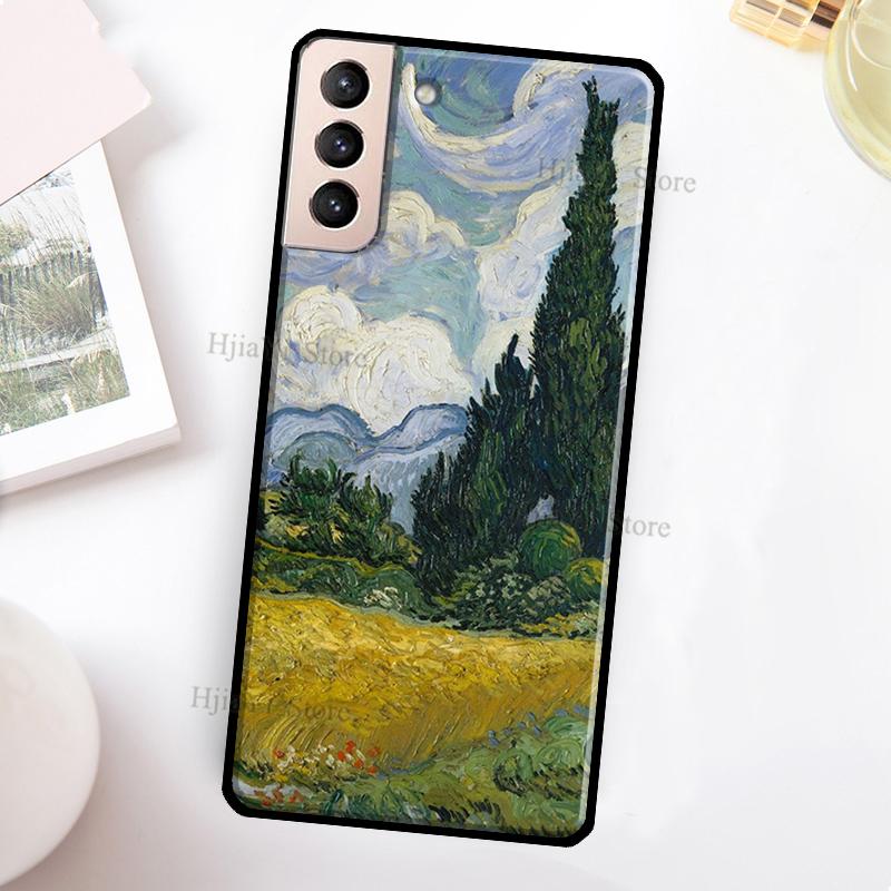 Van Gogh Art Oil Painting Case For Samsung Galaxy S22 Ultra S20 S21 FE S8 S9 S10 Note 10 Plus Note 20 Ultra Cover