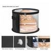1 Pieza Organizador de Almacenamiento de Sombreros Plegable Portátil Transparente con Cremallera, Diseño de Ventana Frontal Grande, Lavable a Mano