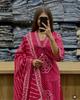 Women Designer Kurta Pant Dupatta Set Indian Bollywood Party Wear Top Tunic Salwar Suit