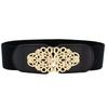 Unique Black Wide Waist Cincher For Women With Trendy Styles And Elegant Rhinestone Embellishments