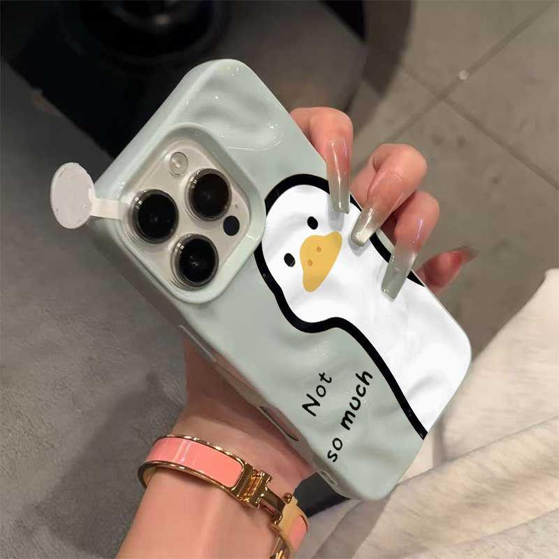 Cute Duck Soft Case for Apple 17/17pro/16promax14 - Trendy Personality Design