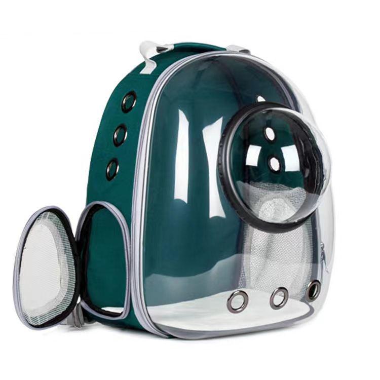 Panoramic Pet Backpack: Portable, Transparent Double Shoulder Carrier for Cats