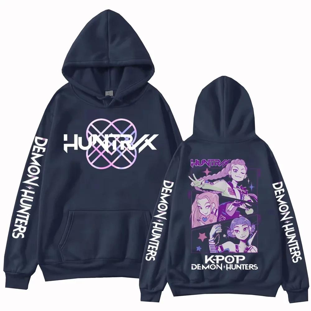 Anime K-Pop Lovci démonů Mikina Harajuku Hip Hop Pulovr Topy Mikina Módní trendy Unisex