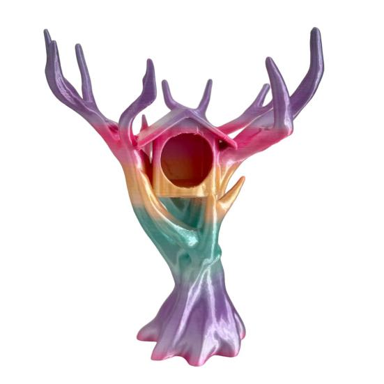 

Jumping Spider Tree House Climber Hideout Tree-shaped Spider Hideaway Climbing Hiding Combo House for Small Critters Insect Pets Spider Enclosure 1pc