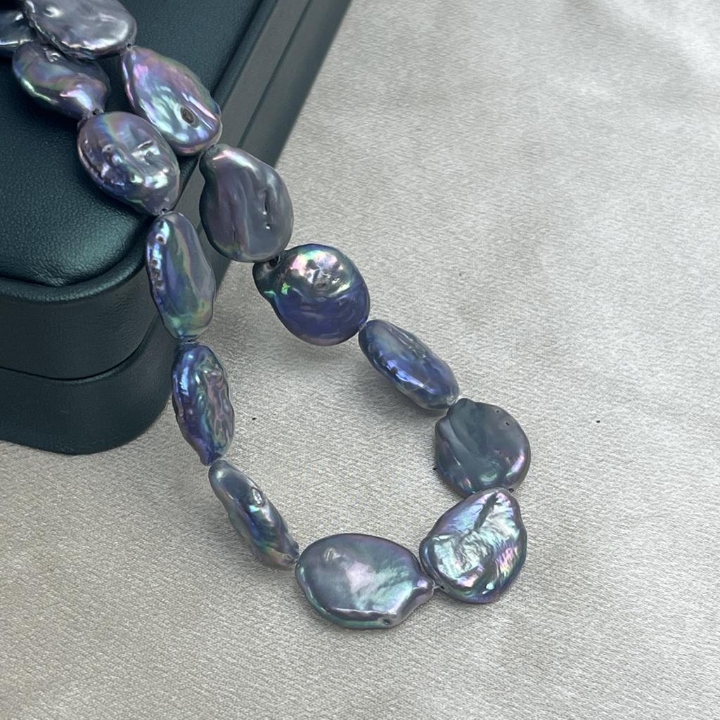 Drop-Shaped Black Baroque Pearl 15x20mm For Jewelry Making DIY Necklace Bracelet Earrings Accessory