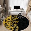1pc Floral Pattern Office Round Area Rug, Indoor Mat Suitable ForOffice, Under Office Chairs Bedroom Living Room Home Decor, Room Deco 034