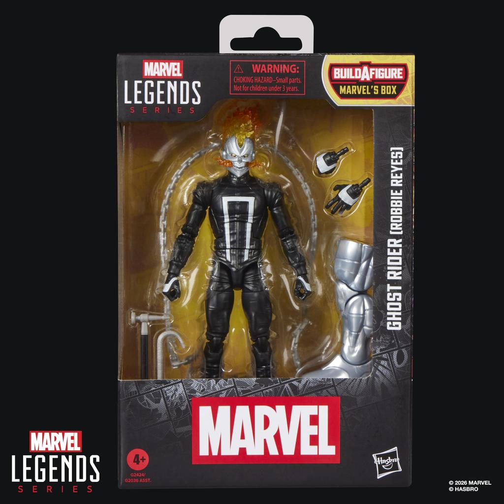 Hasbro MARVEL Legends Series Ghost Rider 15cm Action Figure for Collectors from Ghost and G2424 (Robbie Reyes), 'All-New Rider' 'Avengers' Comics,