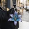 Backpack Decoration Orchid Lily Keychain Simulation Flower Backpack Hangings Decor  Gifts