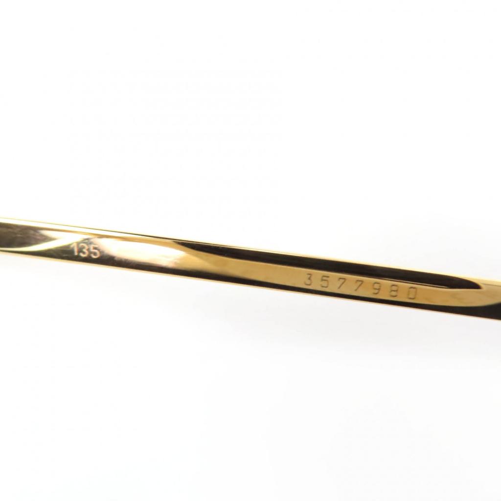 Great Cartier Glasses Rimless Two-Point Eyewear gold Women 135 Used