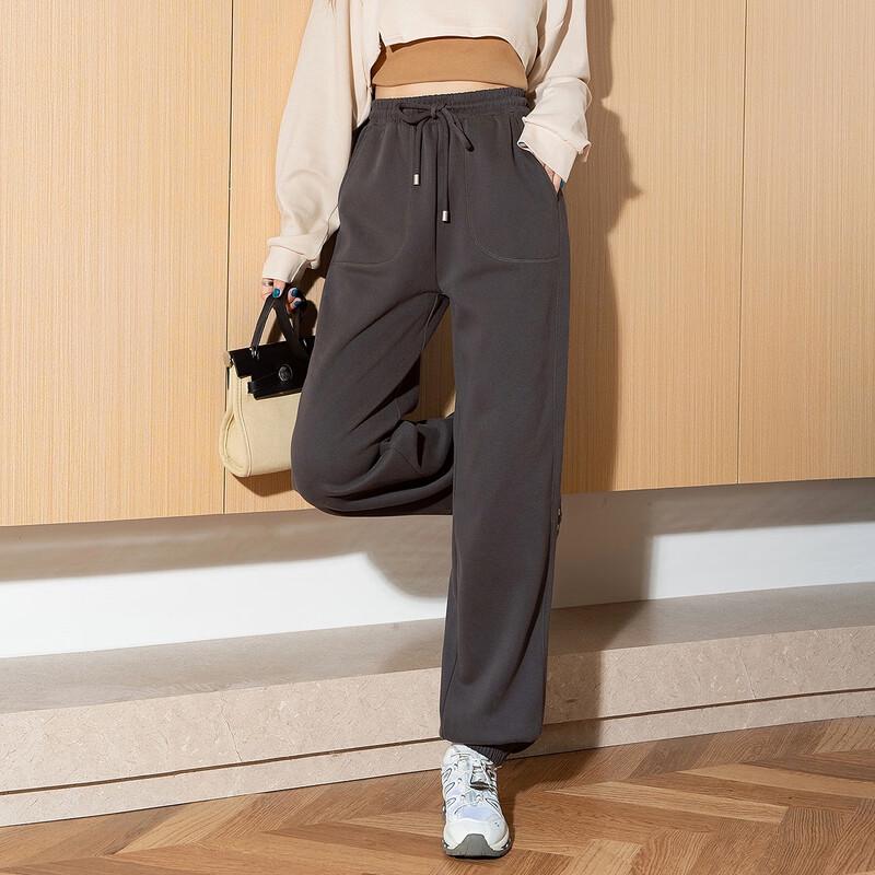 TonLion Women's Loose Pocket Cuffed Trousers