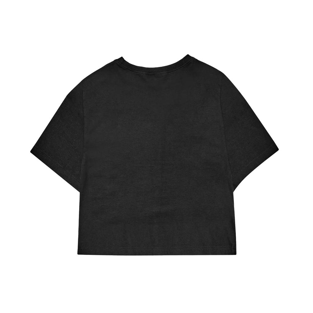 barbie Womens/Ladies Logo Acid Wash Crop Top