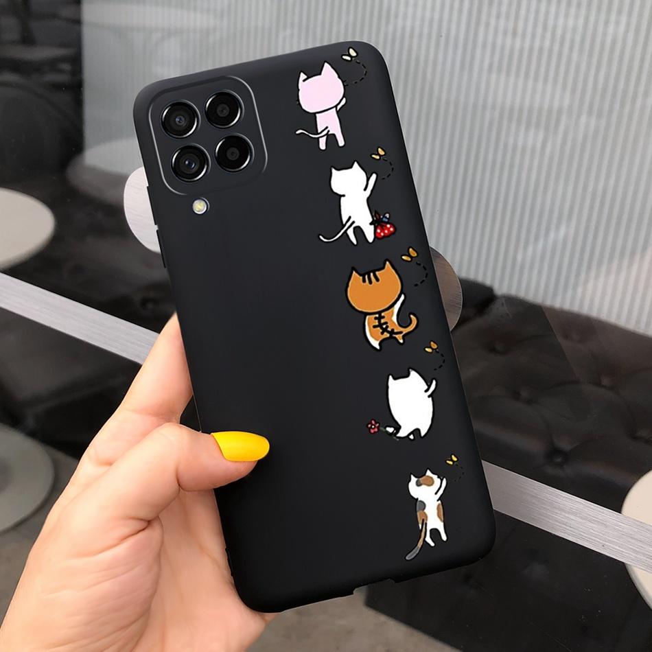 For Samsung Galaxy M53 Phone Case Fashion Cute Pattern Macaroon Silicone Soft Cases For Samsung M53 M33 M22 4G 5G Back Cover