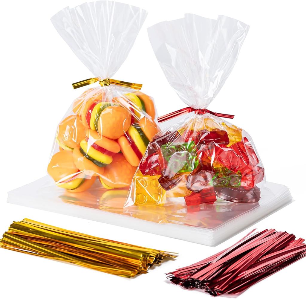 Reusable Metal Twist Ties Gold Silver Crafts Binding Wire for Candy Treat Bags Party Gifts Wrapping Ribbon Tie Plant Flower Ties