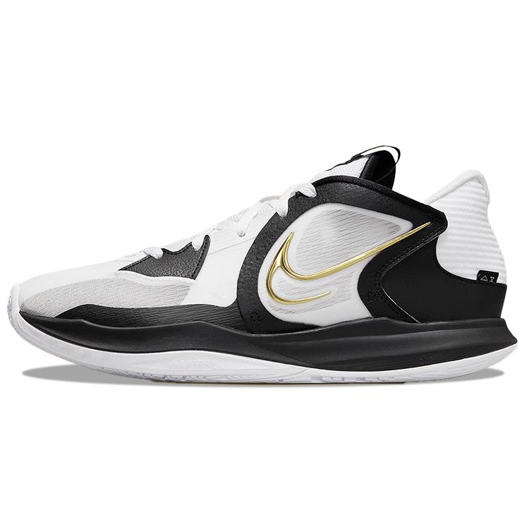 New Nike Kyrie Low 5 'White Black Metallic Gold' DJ6012-101