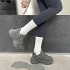 Frühling neue Strass-Plateau-Dad-Schuhe Damen-Höhenvergrößerung kleine Sport- und Freizeitschuhe vielseitig