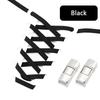 No Tie Shoe Laces For Sneakers Elastic Shoelaces Metal Press Lock Men and Women Lazy Shoes Lace Rubber Band Shoestring 1 Pair