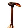 Animal design walking cane Hand carved walking stick Rabbit head walking stick