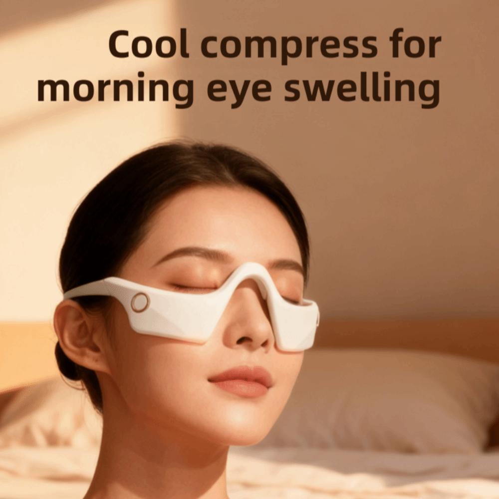 Hot Compress 3D Eye Massager USB Rechargeable Eye Massage Beauty Machine Eye Fatigue