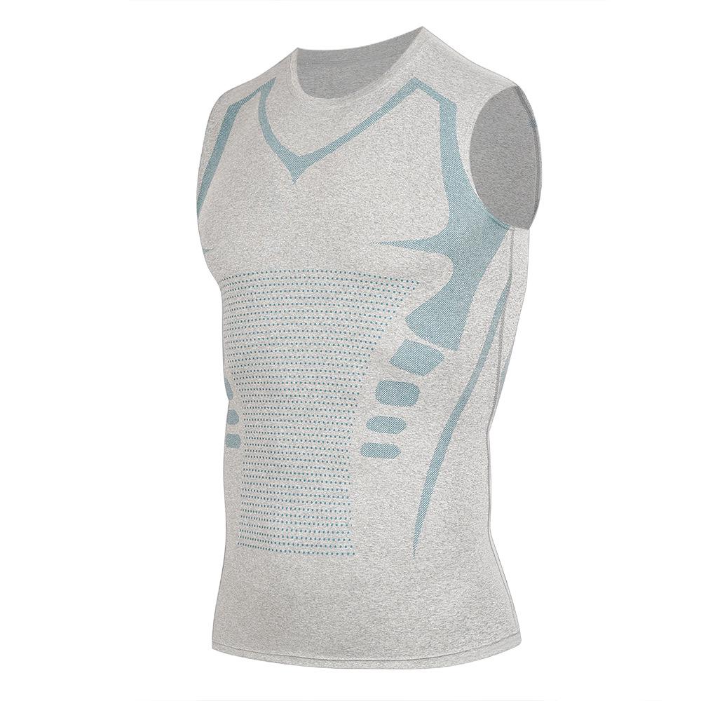 Men's Quick-Dry Ultra-Elastic Sleeveless Sports Vest - Breathable, Sweat-Absorbing Fitness Wear for Outdoor Running