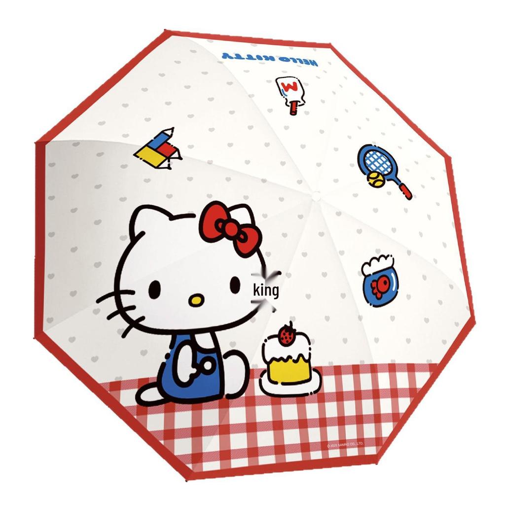 Sanrio Hello Kitty Umbrella - Cute Dual-Use for Sun and Rain, Ideal for Women and Students