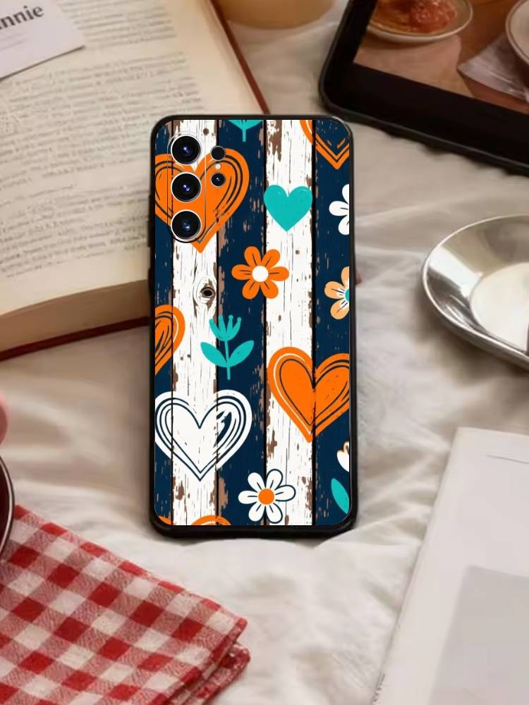 

Y2k I-INS Graffiti Phone Case For Samsung S26,S25,S24,S23,S22,S21,S20,S30,Ultra,Plus,Fe,Note,5G Black Cover Samsung S24