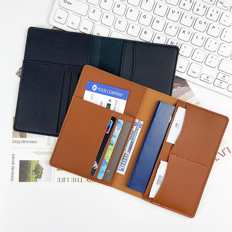 PU Leather Passport Holder & Travel Wallet Set - Multi-Function Passport Bag & Card Holder