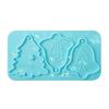 Holographic Christmas Silicone Mold Christmas Silicone Mold DIY Pendant For Christmas Decoration , A