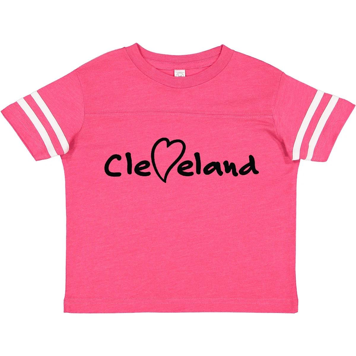 Inktastic Cleveland Heart Handwriting Black Toddler T-Shirt Ohio Love City Child 100