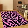 3D Zebra Stripe Leopard Print Tiger Stripe Carpet Rug for Playroom Bedroom Living Room Sofa Doormat Decor, Kid Game Non-slip Mat