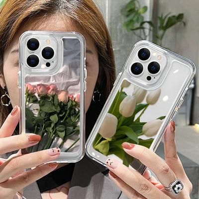 Clear Flower Phone Case For Iphone 13 Cases Iphone 11 12 13 14 Pro Max 7 8 Plus Se 2022 2020 X Xsmax Xr Soft Back Cover Fundas