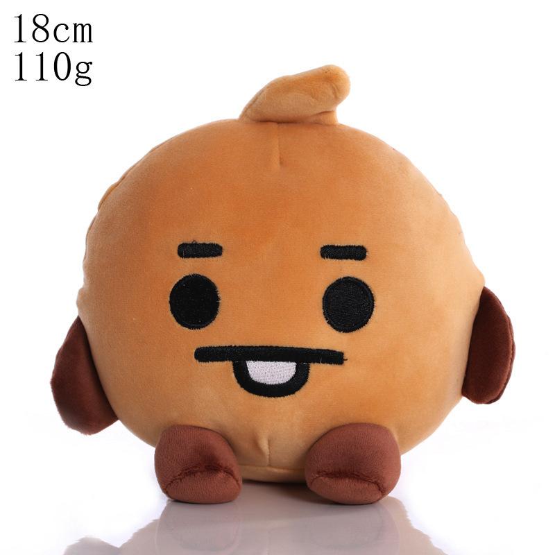 Hot  Animal Cartoons Baby Pendant Plush Keychain Toys Bangtan Boy Groups Peluches Cartoon Backpack Decoration Dolls Girls Gifts
