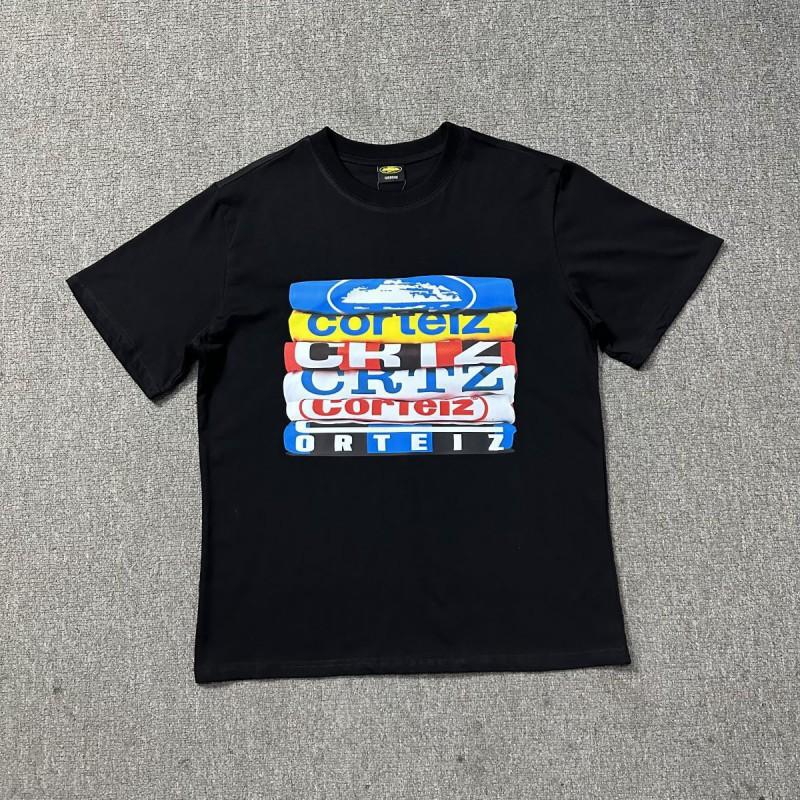 Corteiz Streetwear Graphic Tee Unisex Oversized Cotton T-Shirt Hip Hop Casual Short Sleeve Top