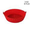 Silicone Basket Pot Tray Air Fryer Baking Tray Circular Air Fryer Liners Food Grade Non Stick Air Fryer Basket Reusable Oven Mat