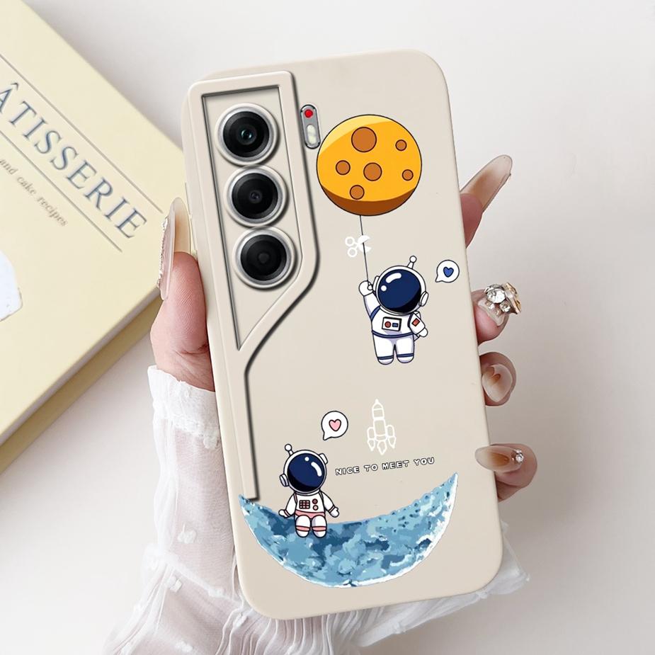 For Tecno Camon 40 CM5 Case Camon40 Pro 4G CM6 Cute Cat Astronaut Cartoon Cover Soft Silicone Case For Tecno Camon 40 Pro Fundas