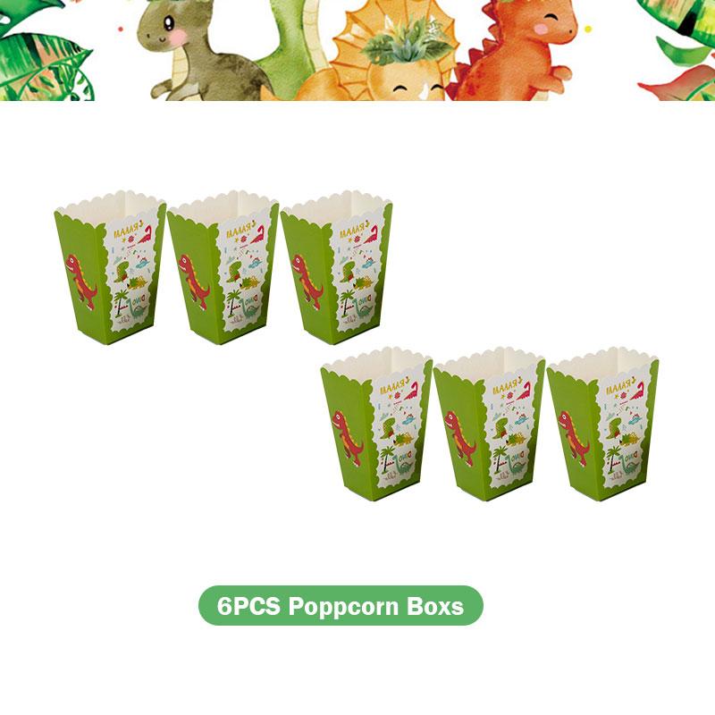 Dinosaur Birthday Decoration Party Supplies Set Cup Plate Tablecloth Dinosaur Balloons Happy Banner Cake Topper for Kids Favors