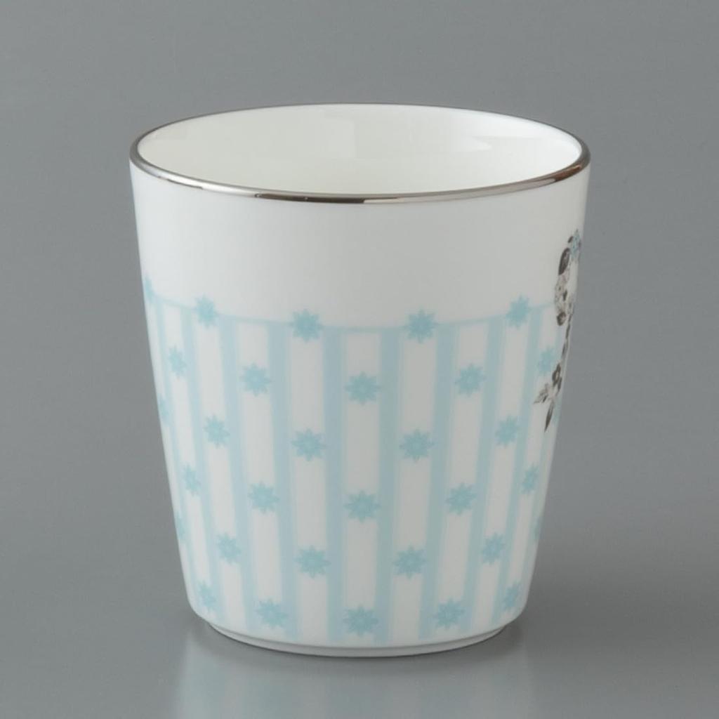 NARUMI Small Floral Cute and Microwave Made In Gift Felicita! Mug, 290cc, Blue, Print, Stylish, Gift, Safe, Japan, Boxed, 52556-2773