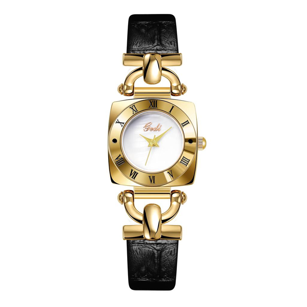 Niche High-End Women'S Watch Retro Square Plate Trend Quartz Watch Women'S Belt Watch
