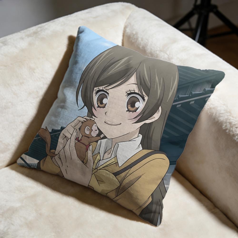 Trendy KKamisama Kissful Cushion Cover Soft Decorative Pillow Case Suitable for Bedroom Sofa Car Travel Use
